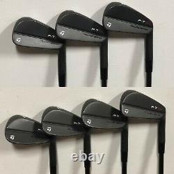 TaylorMade P7TW Forged Iron Set (4-PW) Xtreme Dark Finish Black KBS Tour 130