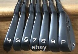 TaylorMade P7TW Forged Iron Set (4-PW) Xtreme Dark Finish Black KBS Tour 130