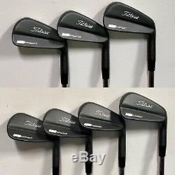 Titleist 712 MB Forged Iron Set (4-PW) MINT Xtreme Dark Finish Stiff -PRAD