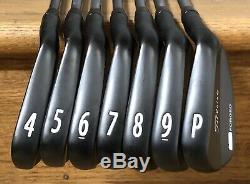 Titleist 712 MB Forged Iron Set (4-PW) MINT Xtreme Dark Finish Stiff -PRAD