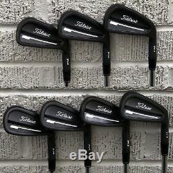 Titleist 714 CB Forged Iron Set (4-PW) NICE RH Xtreme Black Finish CHC