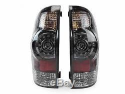 Toyota Tacoma 2004-2015 Led Tail Lights Taillights Rear Lamps Trd Black Pair Set