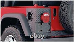 Trail Armor Rear Corner Covers 2-Piece Set, Black, Textured Finish Fits