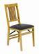 True Mission Folding Chair In Warm Oak Finish Set Of 2 Id 2167795