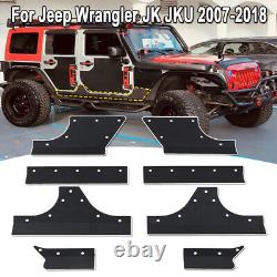Upgrated 4 Door Body Armor Cladding Gaurd Set For Jeep Wrangler JK JKU 2007-2018