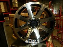 Used set of MB Legacy wheels 20x9 6-135(+18) machined / black finish