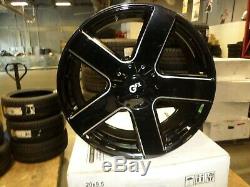 Used set of Voxx G-FX TR52 wheels 20x8.5 6-127(30) gloss black milled finish