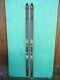 Very Old Vintage Set Of 74 Long Wooden Snow Skis Black Finish Great Decoration