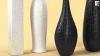 Vases White And Black Crocodile Finish Set Of 4 By Bassett Mirror A1788