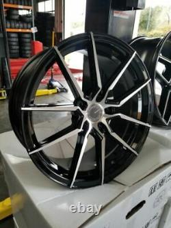 Velsen Wheel 103 18X8 +38 Offest Black & Machined Finish 5 Lugs Set of New