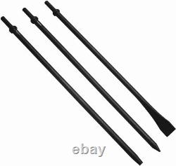 Versatile 3-Piece Pneumatic Tool Set with Black Oxide Finish & Lifetime Warranty