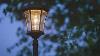 Victorian Bulb Solar Lamp Post Single Lamp Black Finish Solar Lights For Any Outdoor Setting