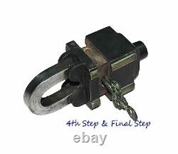 Vintage Brass Tricky Lock Puzzle Padlock with Antique Finish with 6 Keys 3X2 Set
