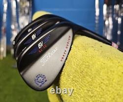 Vokey Sm4 Black Nitride 3 Wedge Set 52-56-60 Spine Aligned Black S300