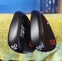 Vokey Sm5 Black Nitride 2 Wedge Set 56-10 & 60-04 Spine Aligned Black S300 Sweet