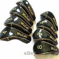 Wazaki Japan Black Oil Finish WL-IIs 4-SW Mx Steel Hybrid Irons Golf Club Set