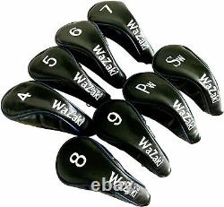 Wazaki Japan Black Oil Finish WL-IIs 4-SW Mx Steel Hybrid Irons Golf Club Set wi