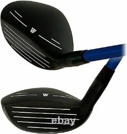 Wazaki Japan Black Oil Finish WL-IIs 4-SW Mx Steel Hybrid Irons Golf Club Set wi