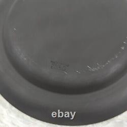 Wedgwood Black Basalt Solid Black Matte Finish Set of 4 Salad Plates 7 5/8