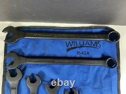 Williams SuperCombo Black Industrial Finish 12 Point SAE 9PC Wrench Set WithPouch