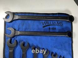 Williams SuperCombo Black Industrial Finish 12 Point SAE 9PC Wrench Set WithPouch