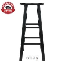 Winsome Wood Element 2-Pc 29 Bar Stool Set, Black Finish