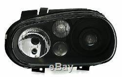 XENON D2S H7 Headlight Set for VW GOLF 4 IV in Black clear finish