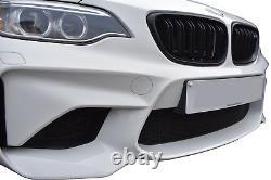 Zunsport Compatible With BMW M2 Gen 1 (F87) Front Grill Set Black Finish