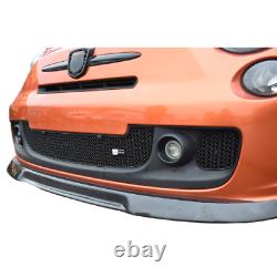 Zunsport Compatible With Fiat Abarth 595 Centre Grill Set Black Finish