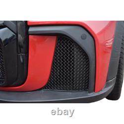 Zunsport Compatible With Mini F56 JCW Outer Side Grill Set Black Finish